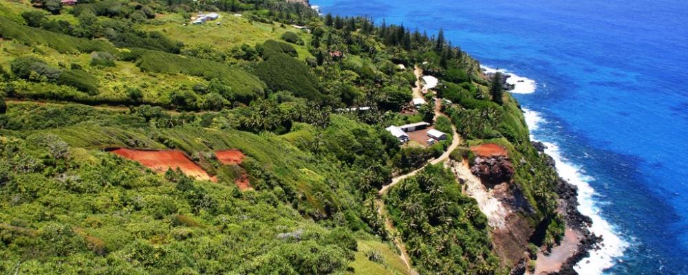 View down to Adamstown